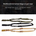 Multi-Function Nylon Outdoor Climbing Tactical Strap Oblique Shoulder Strap Bungee Rifle Airsoft Sling Hunting Strap Single Poin