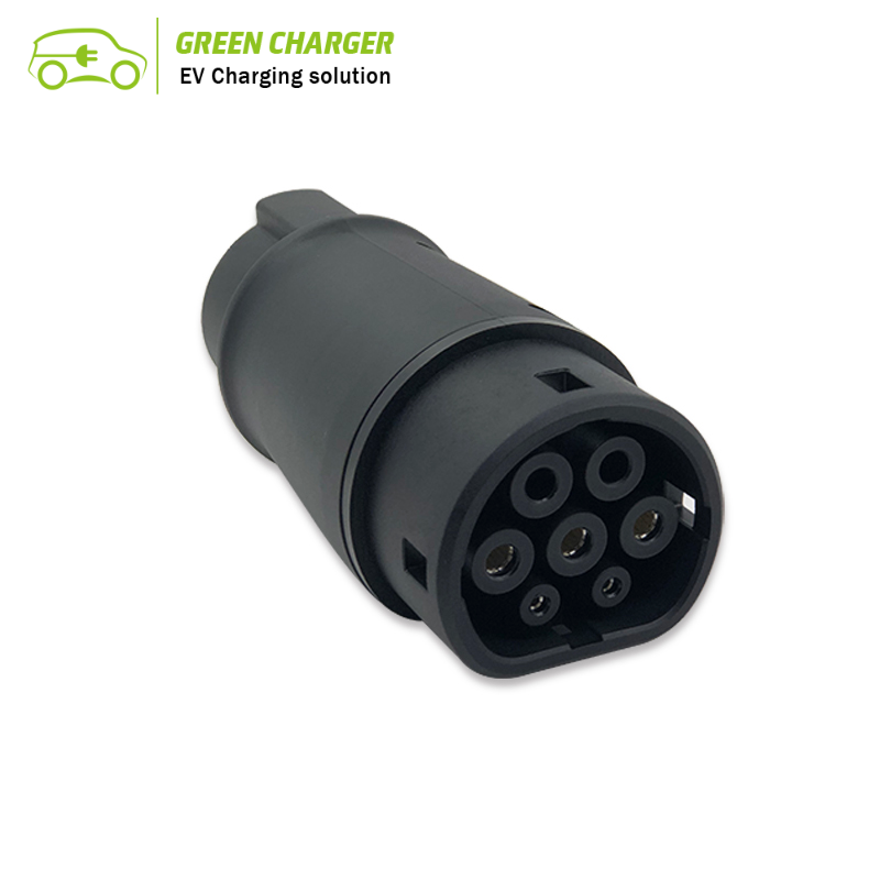 Adapter Barrel IEC 62196 Type 2 to J1772 Type 1 Vehicle Side Electric Cars Charging 32A EV Charger Connector Charing Station