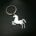 Custom Steed Horse Name Aanimal Pet keychain Stainless Steel Keyring Keychain Pendant Key Bag Chain Creative Gift
