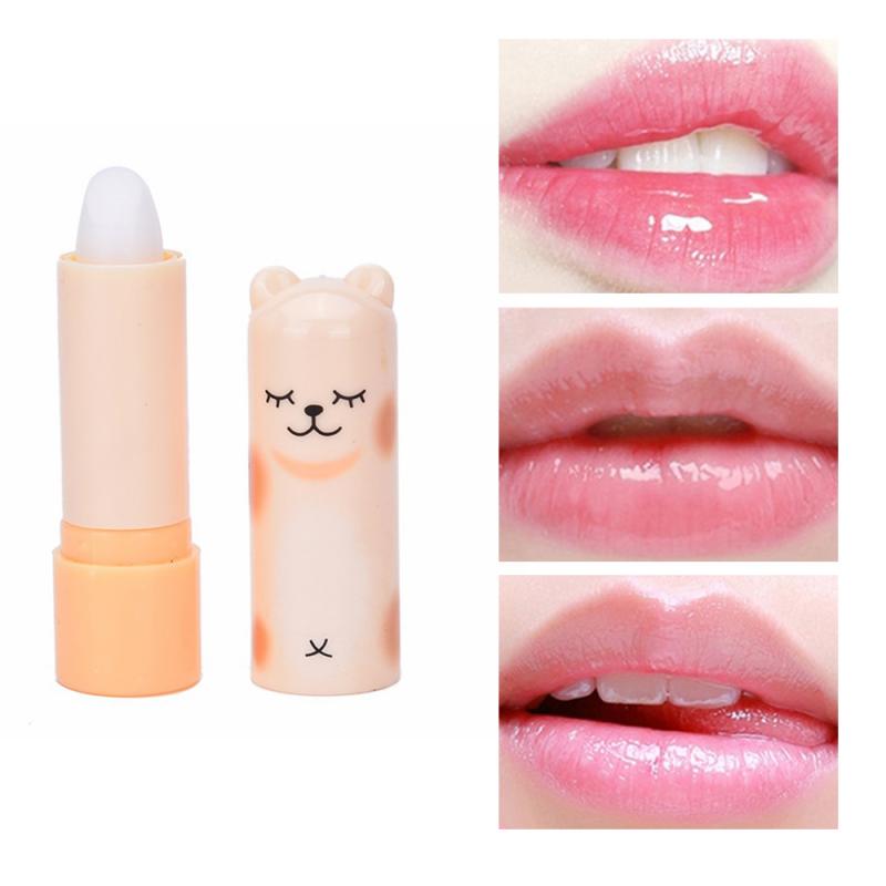 1PCS Cute Little Bear Moisturizing Lip Balm Lasting Anti-aging Lipstick Moisturizing Lipstick Lip Skin Care Products TXTB1