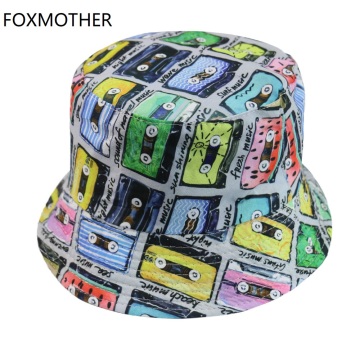 FOXMOTHER New Fashion Cassette Tape Bucket Hat For Men Women