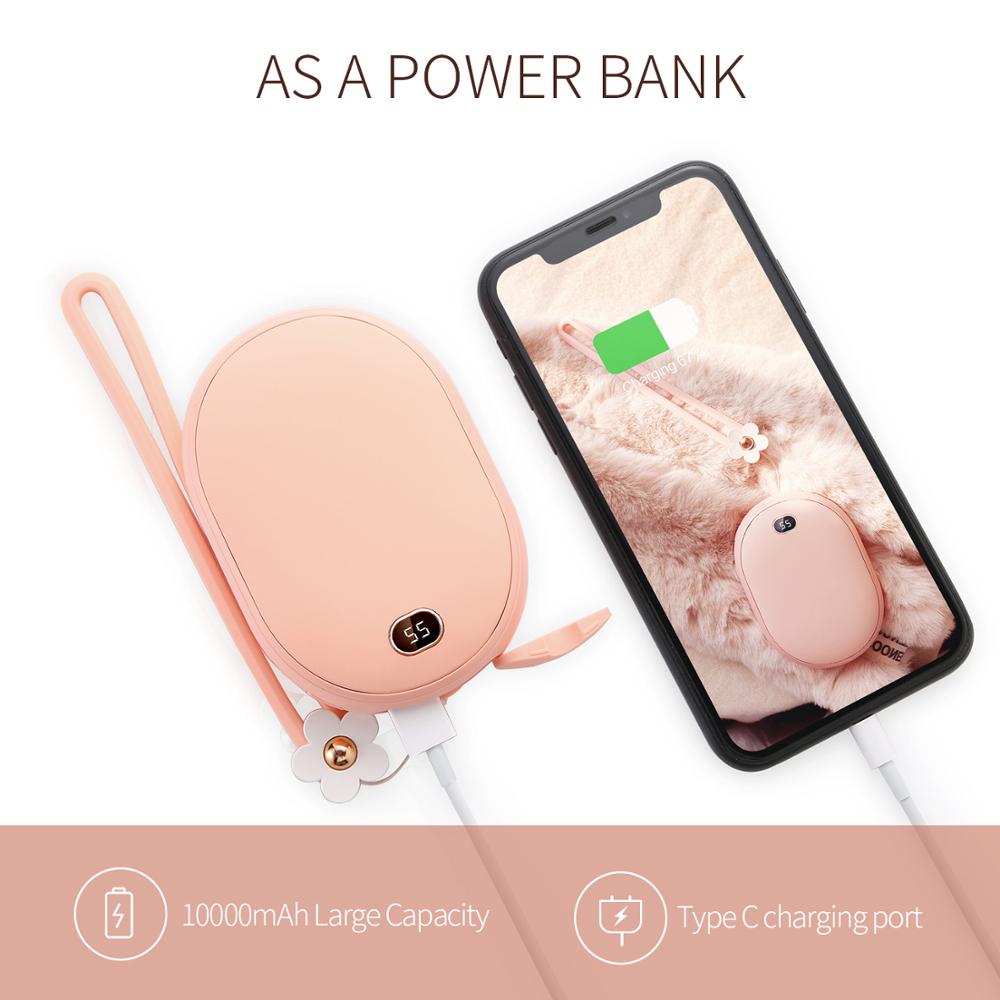 SMARTDEVIL Cute USB Rechargeable Portable Battery LED Electric Hand Warmer Heater Travel Home Mini Pocket Warmer