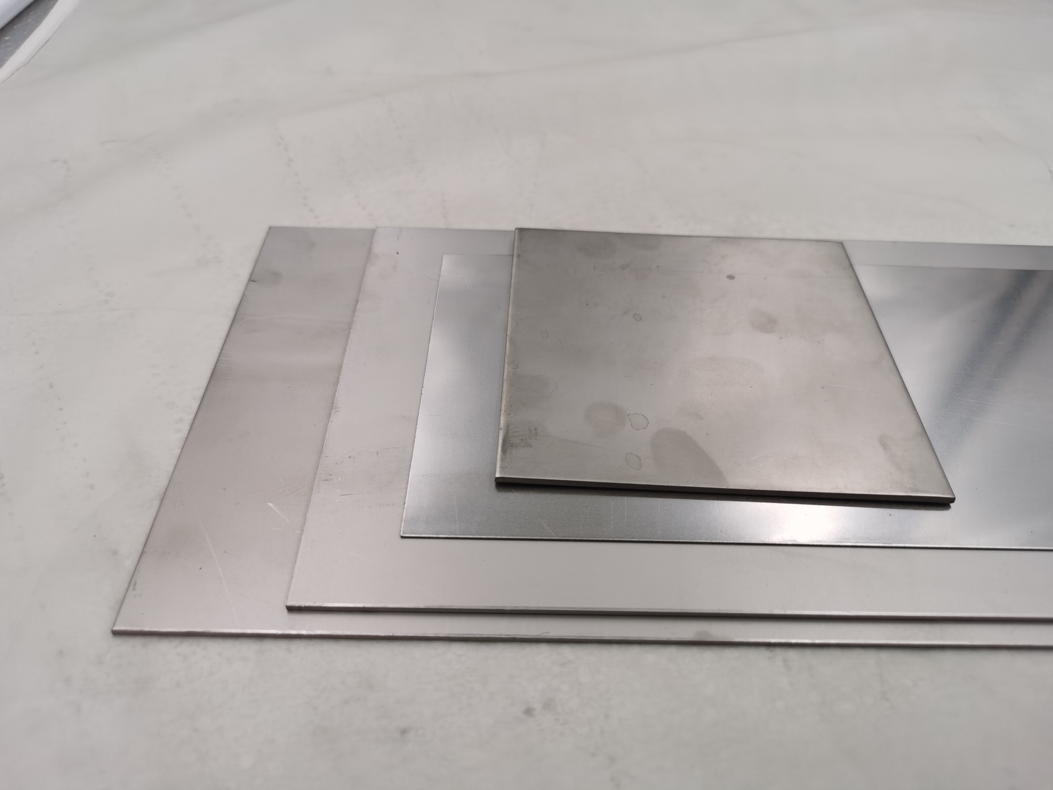 4pcs Gr2 Titanium Alloy Plate Ti Sheet 1*100*100mm 6al-4v For DIY OEM Metalworking Supplies