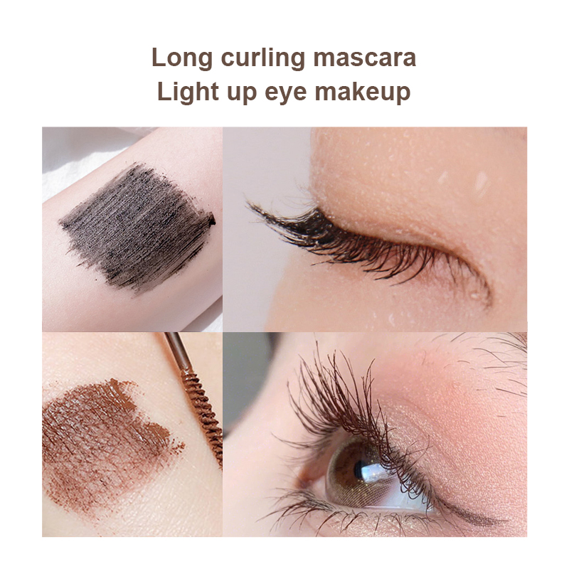 Ultra-fine Mascara Waterproof And Non-smudge Natural Thick Curling Fine Brush Mascara Makeup Long-wearing Mascara TSLM2