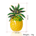 Summer Fresh Pineapple Pin New Creative Fruit Lady Brooch