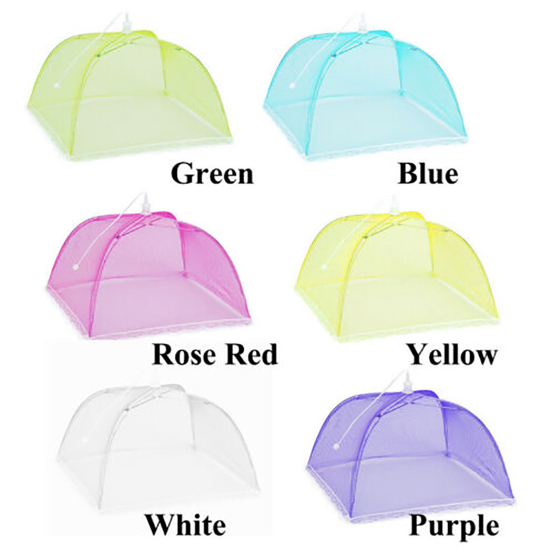 Eco-friendly Protector Pop Up Mesh Fly Wasp Net Food Cover Collapsible Umbrella Party BBQ Kitchen Specialty Tools