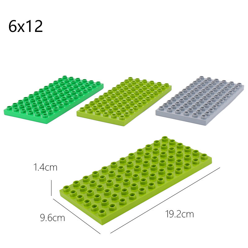 Double side Baseplates for Big Bricks Big Particle Building Block Double-sided Mother Board Compatible With Duplos Block For Kid