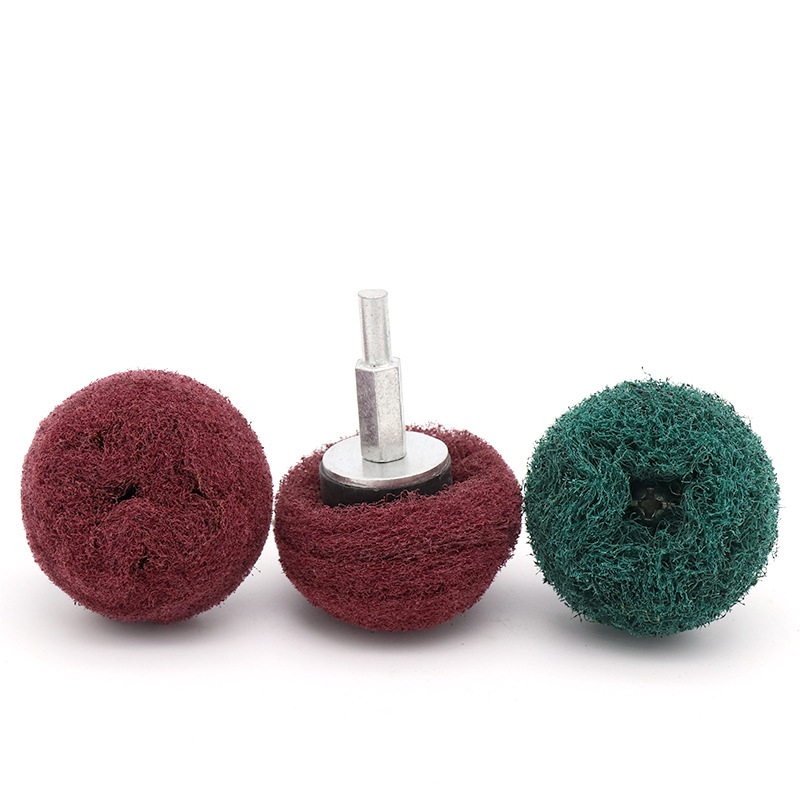 ZtDpLsd 1Pcs 6mm Shank Scouring Pad Grinding Head Dremel Accessorie Nylon Fiber Polishing Wheel Grinder Brushes Tool