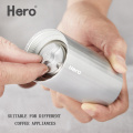 HERO Portable Manual Coffee Grinder 420 Stainless Steel Burr Grinder Durable Coffee Bean Maker Mini Coffees Milling 15g Capacity