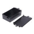 OOTDTY 65x38x22mm/82x52x35mm Connector Waterproof Plastic Electronic Enclosure Project Box Black Instrument Case