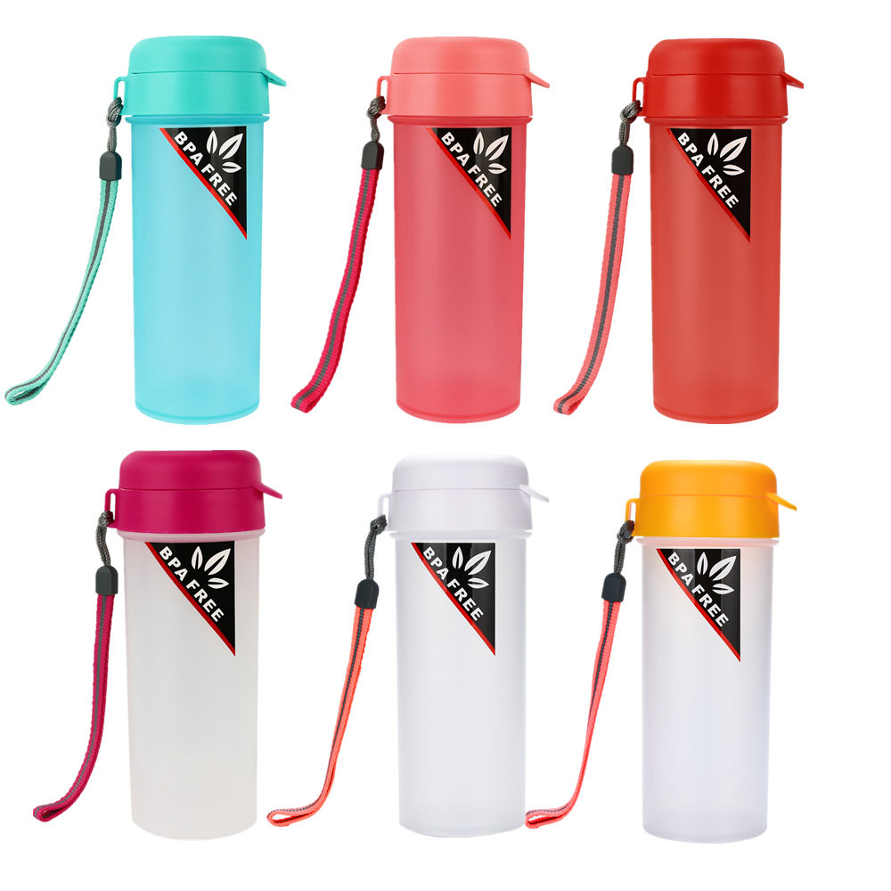 Outdoor Sports Portable Water Bottles Plastic Transparent Round Leakproof Travel Carrying for Water Bottle Drinkware Sale Nov10