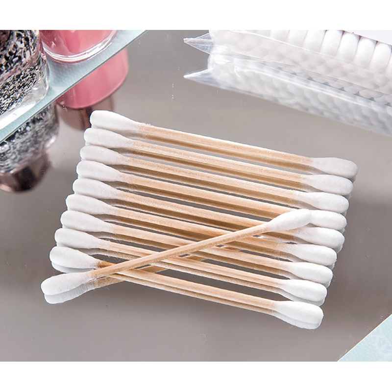 500Pcs/Bag Double Head Disposable Makeup Cotton Swab Soft Cotton Buds For Wood Sticks Nose Ears Cleaning Tools Cotonete