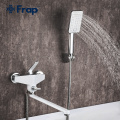 Frap White Bathroom Shower Faucets Hot and Cold Water Bathtub Faucets Shower Set Tap Chrome Shower F2258