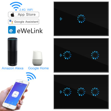 Energy-saving WIFI APP Remote/Touch Switch US Standard 90-250V AC Intelligence Timing Work with Alexa Google Home Control Switch