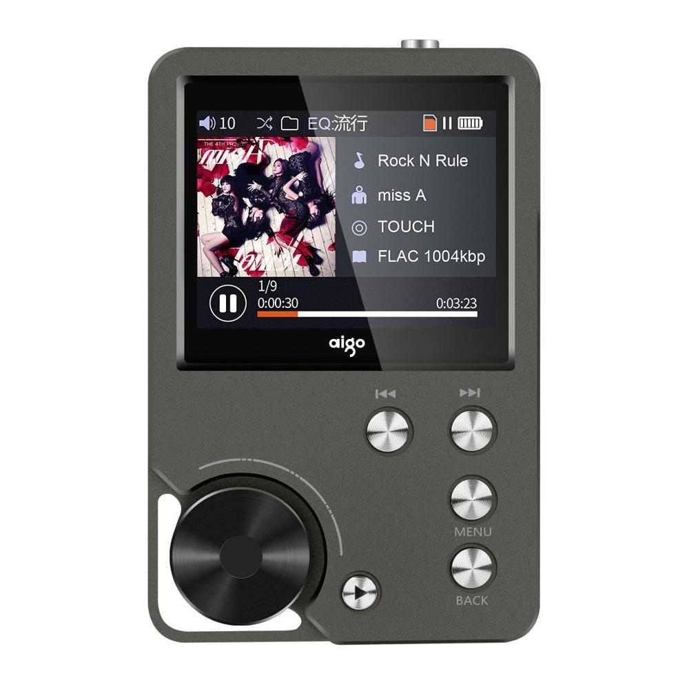Original Aigo MP3-105plus Hi-res digital music player Hifi Flac player portable MP3 player mini lossless player music with scree