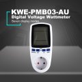 KWE-PMB01 Plug Socket Digital Voltage Wattmeter Power Consumption Watt Energy Meter AC Electricity Analyzer Monitor