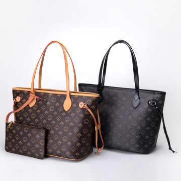 Shoulder bags and purse sets for women 2020 new luxury tote mahjong leather designer big shopper shopping handbags fashion retro