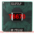 Original lntel Core 2 Duo T6670 CPU (2M Cache, 2.20 GHz, 800 MHz FSB/Dual-Core) Laptop processor free shipping