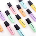 6 Pcs Macaroon Color Candy Color Highlighters Promotional Art Markers Fluorescent Copic Pen Stationery School Supplies Stabilo