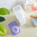 Creative washing powder storage box for household plastic transparent covered laundry powder container storage tank mx3021449