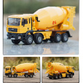 Alloy Diecast Cement Mixer Truck 1:50 Moveable Cab Rotate Concrete Lorry By Hand Model Transportation Tools Gifts Kids Toys