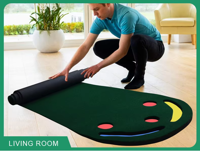 Par 3 Golf Putting Green Mat-Indoor & Garden Using- Putting Practice- Golf Training Accessories2