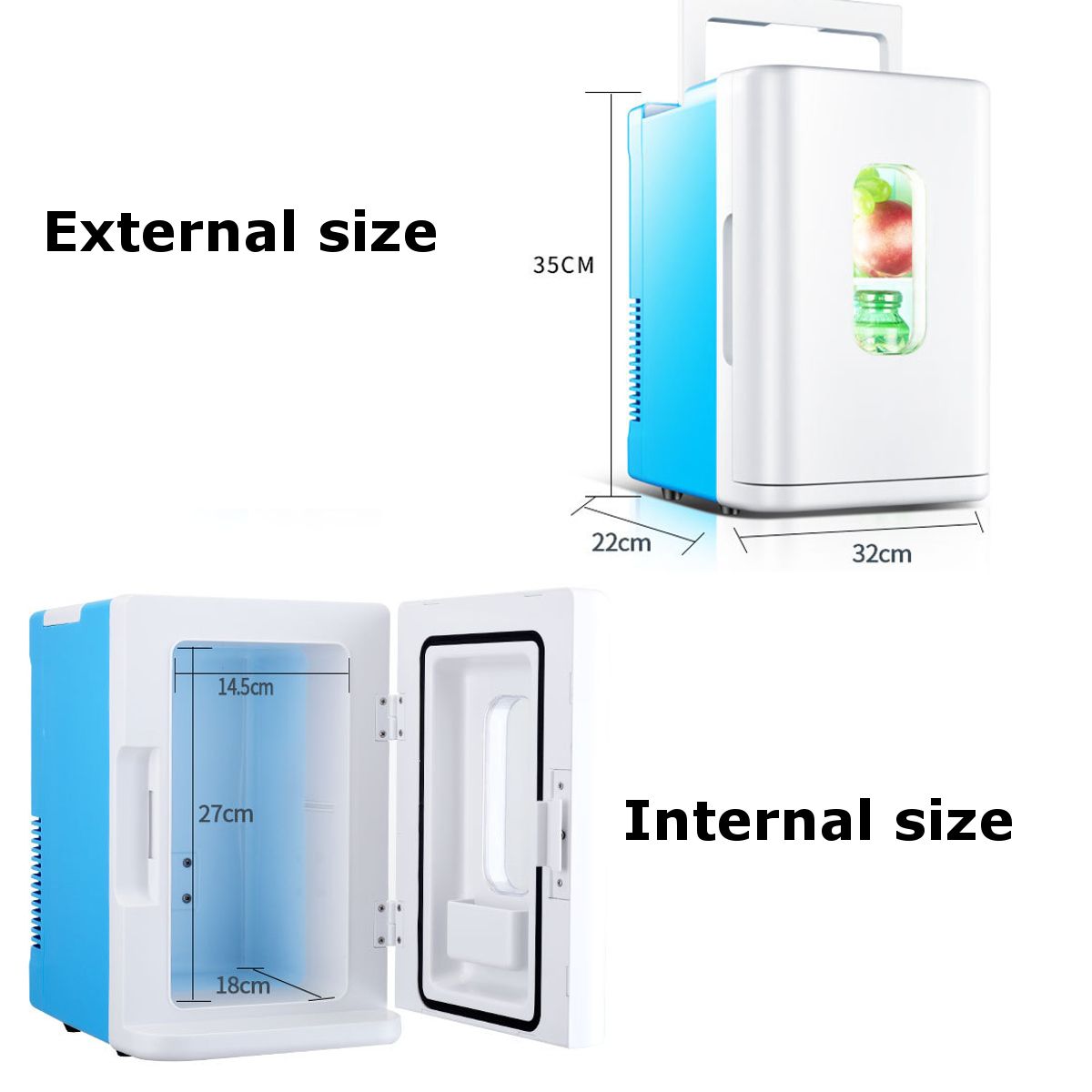 10L 220V Car Refrigerator Automoble Mini Fridge Refrigerators Freezer Cooling Box frigobar Food Fruit Storage Fridge Compressor