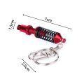 Universal Car Interior Suspension Keychain Key Chain Ring Keyring Keyholder Auto Coilover Spring Shock Absorber Tuning Part New