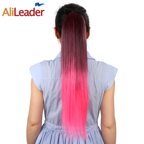 High Swoop Ponytail Ombre Straight Clip In Hairpiece Supplier, Supply Various High Swoop Ponytail Ombre Straight Clip In Hairpiece of High Quality
