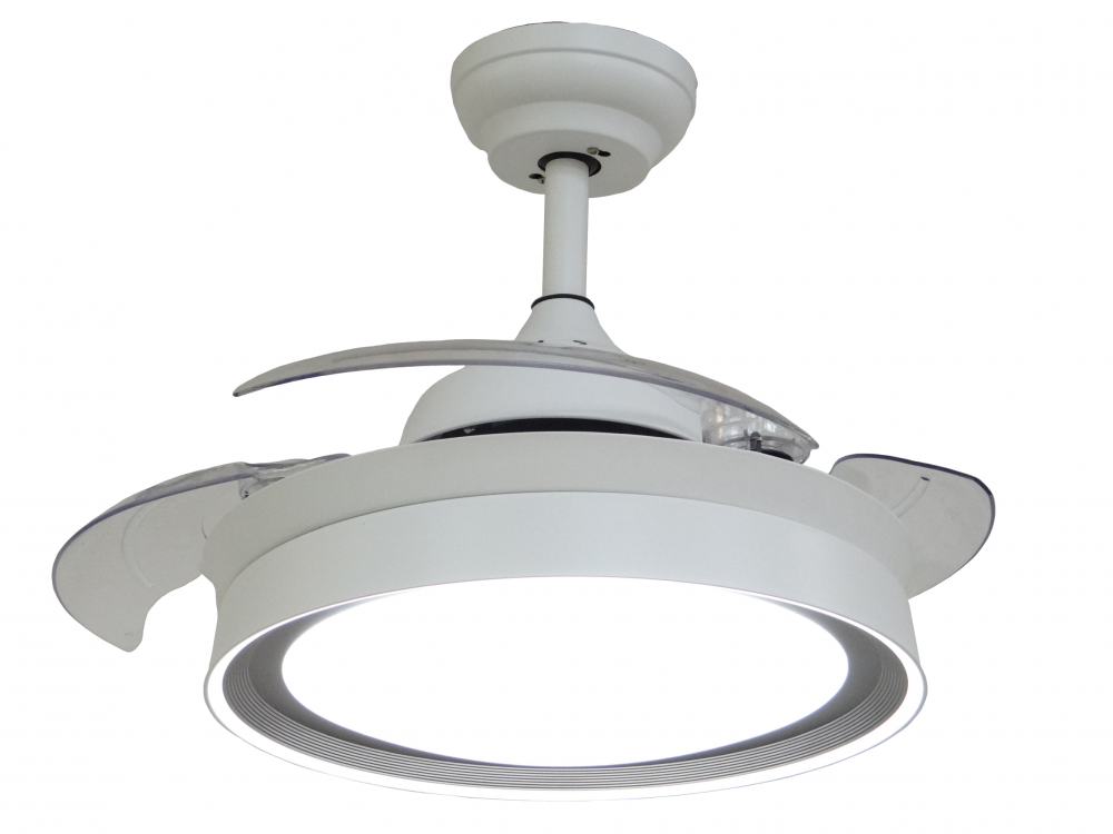 3 Blades Ceiling Fan With Grey Lampshade Wy R 004