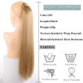 LVHAN Long Straight Wrap Around Clip In Ponytail Hair Extension Heat Resistant Synthetic Pony Tail Fake Hair