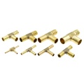 T-Shape Brass Barb Hose Fitting Tee 4mm 6mm 8mm 10mm 12mm 16mm 3 Way Hose Tube Barb Copper Barbed Coupling Connector Adapter