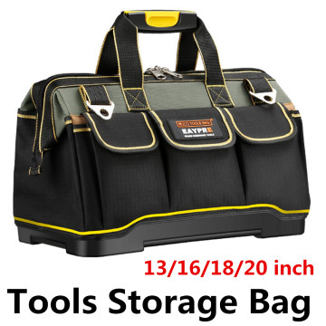 Men Large Capacity Handbag 13-20inch 1680D Oxford Cloth Foldable Tool Bag Shoulder Bag Hardware Tool Organizer Canva Storage Bag