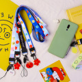 Shellnail Cartoon mobile phone lanyard for iPhone case Camera Wide lanyard acrylic pendant hang rope unisex Mobile Phone Straps