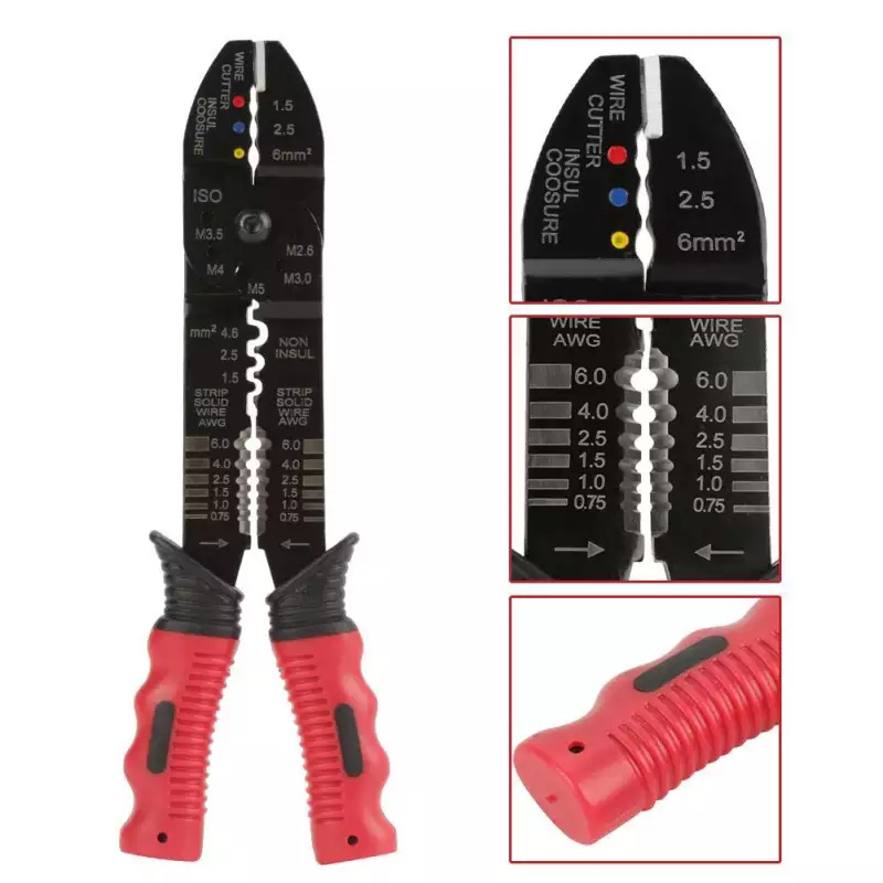 1 Piece Crimping Pliers For Cutting And Stripping Wires Crimping Pliers Stripping Wire Crimper Cable Crimper