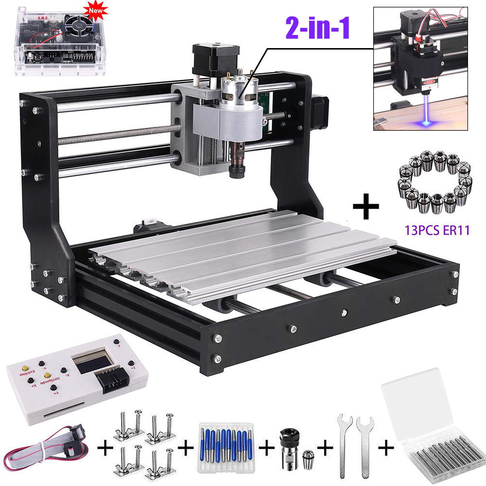 Upgrade CNC 3018 Pro GRBL Control DiIY Mini Machine 3 Axis pcb Milling Machine Wood Router Laser Engraving with Offline