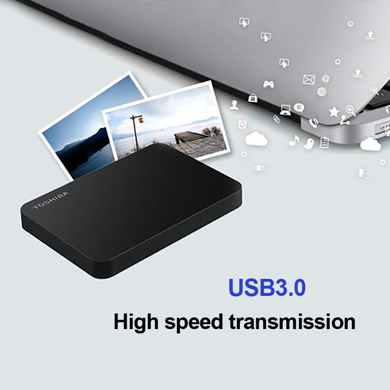 TOSHIBA Canvio Basics 3.0 Portable Hard Drive 1TB 2TB External Hard Drive HDD 2.5" HD Portable Storage Device USB 3.0 SATA3