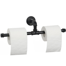 Double Industrial Pipe Toilet Tissue Paper Holder