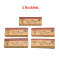 5 booklets brown