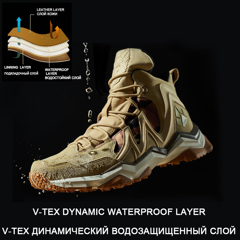 RAX Men Waterproof Trekking Shoes Winter Shoes Sports Sneakers Hiking Shoes Trail Camping Boots Walking Shoes Hunting Boots