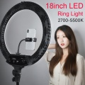 45cm Dimmable LED Ring Light Lamp 60Ws LED with Light Stand for Photo Video Lighting Kit
