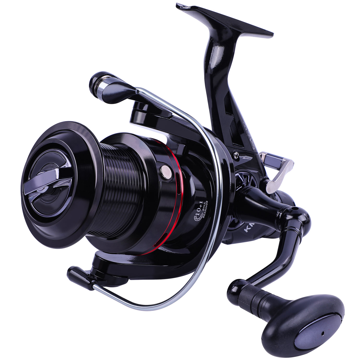 Sougayilang 5000 6000 Series Carp Fishing Reel CNC Metal Spool Double Brake Spinning Reel for Freshwater Sea Boat Fishing