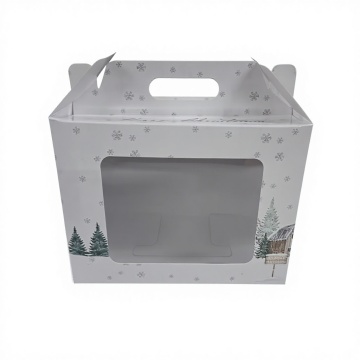 Premium Paper Cake Box with Clear Display Window