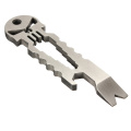 Stainless Steel Tactical EDC Portable Pocket Multi-tool Skull Crowbar Keychain Mini Bottle Opener Spanner Multifunctional Tool