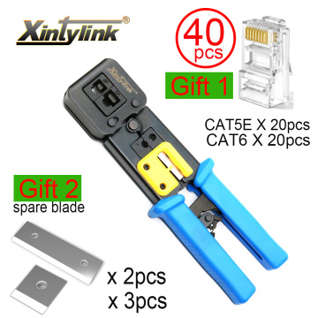 xintylink EZ rj45 crimper wire network tools pliers rj12 cat5 cat6 rj 45 Cable Stripper crimping clamp tongs clip multifunction