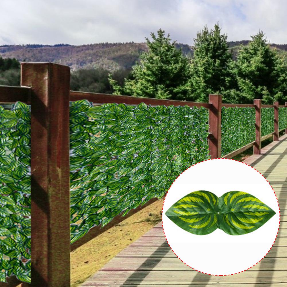 Artificial Leaf Screening Roll Artificial Balcony Fence UV Fade Protected Privacy Hedging Wall Garden Buildings Fence