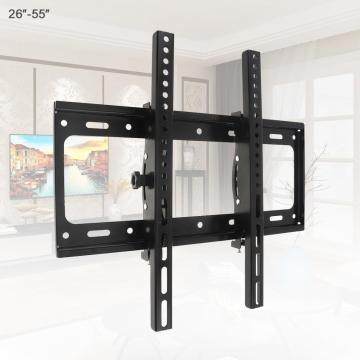 50KG Adjustable 26 - 52 Inch TV Wall Mount Bracket Flat Panel TV Frame Support 15 Degrees Tilt for LCD LED Monitor Flat Pan