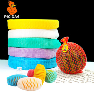Foam Net sleeve Set Pocket Long Roll Shockproof Protection Packing Fruit Vegetable Kiwi Cauliflower Orange Cantaloupe Egg Mango