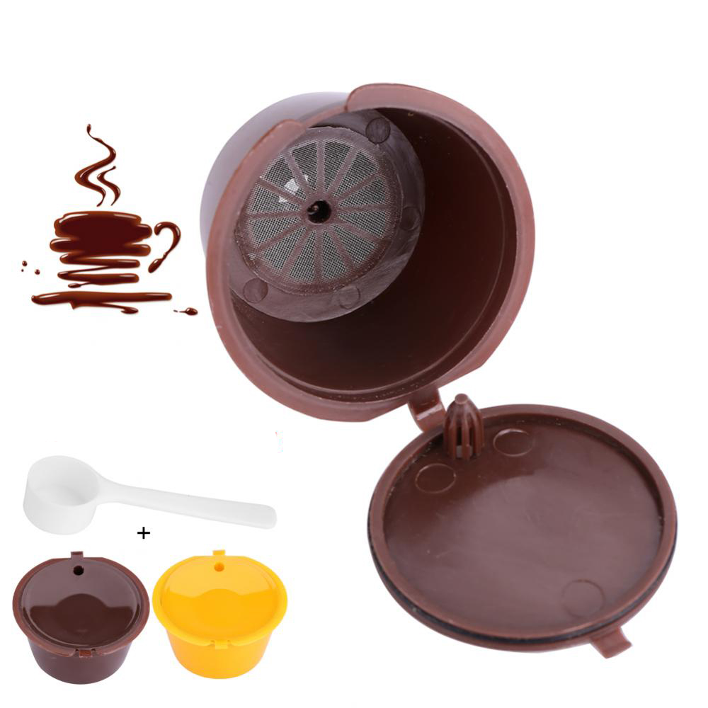 2/3/4/5/7Pcs Reusable Refillable Magic Coffee Capsule Nescafe Dolce Gusto Nespresso Capsule Holder For Coffee Maker Machines