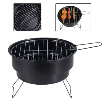 Foldable Charcoal BBQ Grill Mini BBQ Grill Tabletop Portable Outdoor Travel Patio Stove Cookware Barbecue With Carrying Bag